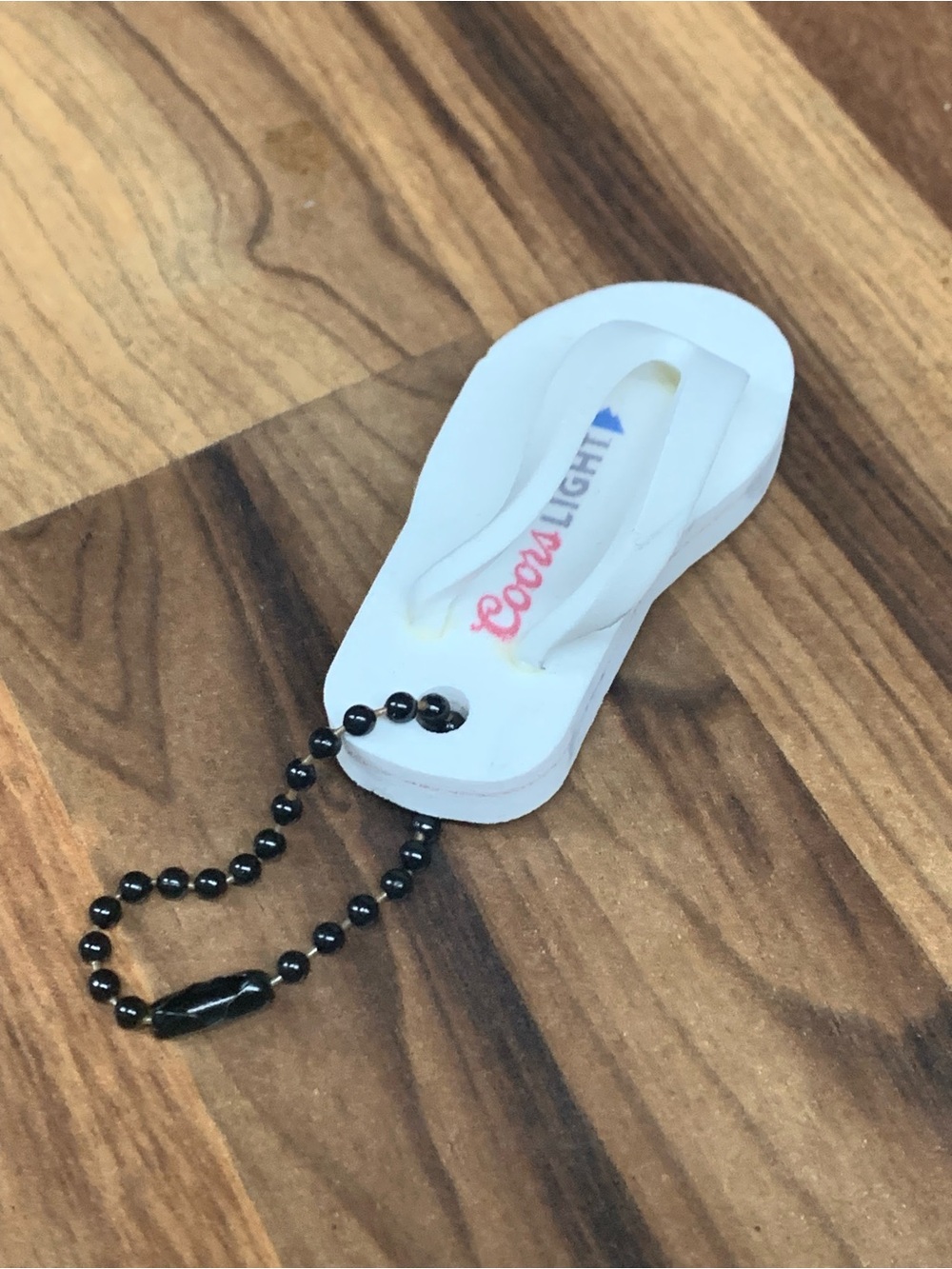 Coors Light Beer Flip Flop Keychain & Bottle 2.5 Inches Logo Rare Summer